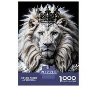 1000 Piece Jigsaw Puzzles for Teenagers Jigsaw White Lion King Jigsaw for Adults Hands-on Game But Fun And Humorous Help The Brain Exercise 70x50cm/1000pcs