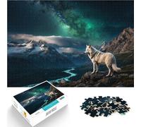 1000 Piece Jigsaw Puzzles for teenagers Jigsaw White wolf and Galaxy learning educational toys Unique Home Decor and Gifts 50x70cm