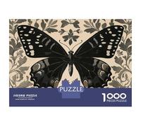 1000 Piece Jigsaw Puzzles for Teenagers Jigsaw William Morris Butterfly Art Jigsaw Puzzle Brain Teaser Game Home Decoration Deal As Gifts for The Whole Family 52x38cm/1000pcs
