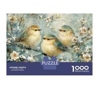 1000 Piece Jigsaw Puzzles for Teenagers Jigsaw Winter Birds Painting Jigsaw Hands-on Game Hand Speed Race Deal As Gifts for The Whole Family 70x50cm/1000pcs
