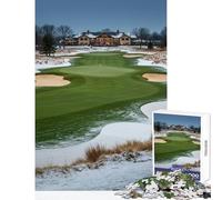 1000 Piece Jigsaw Puzzles for Teenagers Jigsaw Winter Golf Course Landscape Toy Wall Decor Birthday Gifts Educational Game Help The Brain Exercise Size 50x75cm