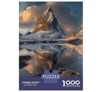 1000 Piece Jigsaw Puzzles for Teenagers Jigsaw Winter Peak Reflection Teenager Puzzles Fun Games A Work of Art for Birthday, Chrismas 38x26cm/1000pcs
