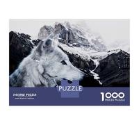 1000 Piece Jigsaw Puzzles for Teenagers Jigsaw Wolf And Mountains Teenager Puzzles Fun Games A Work of Art for Birthday, Chrismas 70x50cm/1000pcs