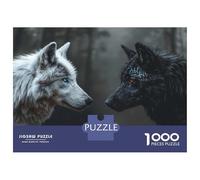 1000 Piece Jigsaw Puzzles for Teenagers Jigsaw Wolf Blue Eyes Jigsaws for Adults Toy Wall Decor Difficult Hard Unique Birthday And Gifts 70x50cm/1000pcs