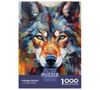 1000 Piece Jigsaw Puzzles for Teenagers Jigsaw Wolf Paintings Teenager Puzzles Toy Wall Decor Home Decoration Stress Reduction Gifts 70x50cm/1000pcs