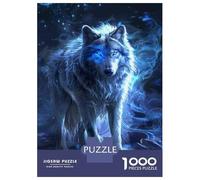 1000 Piece Jigsaw Puzzles for Teenagers Jigsaw Wolf Spirit Animal Art Print-1 Jigsaw Puzzle DIY Toys For Family Fun for Birthday, Chrismas 38x26cm/1000pcs