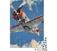 1000 Piece Jigsaw Puzzles for Teenagers Jigsaw World War II Aircraft Art Print-4 Jigsaw Relaxing Games A Work of Art Unique Birthday And Gifts 38x26cm/1000pcs