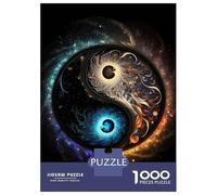 1000 Piece Jigsaw Puzzles for Teenagers Jigsaw Yin Yang Universe V3 Jigsaw Hands-on Game Hand Speed Race Deal As Gifts for The Whole Family 70x50cm/1000pcs