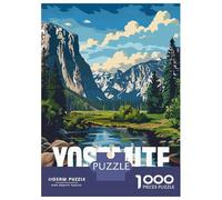 1000 Piece Jigsaw Puzzles for Teenagers Jigsaw Yosemite National Park Jigsaw Puzzle Brain Teaser Game Home Decoration Deal As Gifts for The Whole Family 70x50cm/1000pcs