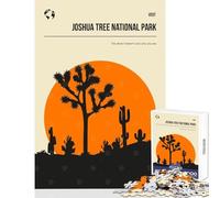 1000 Piece Jigsaw Puzzles for Teenagers Joshua Tree National Park Happy Shared Home Activity Thoughtful Festive Present Choice (38x26cm)