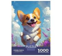 1000 Piece Jigsaw Puzzles for Teenagers Joyful Corgi Leap Jigsaw for Adults Relax Games Hand Speed Race Deal As Gifts for The Whole Family 70x50cm/1000pcs