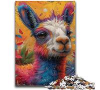 1000 Piece Jigsaw Puzzles for Teenagers Jungle Alpaca for Age 14 Years And over Decompressing Intellectual Educational Toy Great Gift 26x38cm