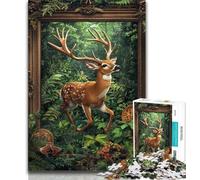 1000 Piece Jigsaw Puzzles for Teenagers Jungle Deer,Family Entertainment Toys Is Ideal As A Gift for The Whole Family (75x50cm)