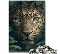 1000 Piece Jigsaw Puzzles for Teenagers Jungle Leopard Challenging Game And Family Play Wall Decoration Unique Birthday And Xmas Gifts 26x38cm