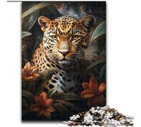 1000 Piece Jigsaw Puzzles for Teenagers Jungle Leopard, Challenging Game Toys Wall Decoration Unique Birthday And Xmas Gifts (Size 50x75cm)