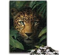 1000 Piece Jigsaw Puzzles for Teenagers Jungle Leopard Jigsaw,Educational Games Home Decoration Suitable for Desktop Decoration (50x75cm)