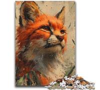 1000 Piece Jigsaw Puzzles for Teenagers Jungle Lynx Puzzles,Educational Games Home Decoration Unique Home Decor And Gifts (75x50cm)