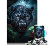 1000 Piece Jigsaw Puzzles for Teenagers Jungle Panther 1000 Pieces for Adults,Classic Educational Games Beautiful Decoration 26x38cm