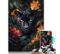 1000 Piece Jigsaw Puzzles for Teenagers Jungle Panther Teenager Jigsaw,Birthday Present, Gifts, Wall Art for Age 14 Years Up 26x38cm