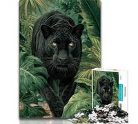1000 Piece Jigsaw Puzzles for Teenagers Jungle Panther Teenager Jigsaw,Birthday Present, Gifts, Wall Art for Age 14 Years Up 75x50cm