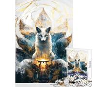 1000 Piece Jigsaw Puzzles for Teenagers Kitsune's Realm of Enlightenment Brain Teaser Game For Family Fun Anti-Stress Toys Challenging Game Gifts (38x52cm)