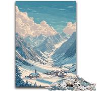 1000 Piece Jigsaw Puzzles for Teenagers Lech Am Arlberg Art for Age 14+ Quiz Game Fun at Home Activities, Birthday Present,Travel Gifts 50x75cm