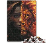 1000 Piece Jigsaw Puzzles for Teenagers Leo Woman Family Fun Fun at Home Activities, Birthday Present,Travel Gifts, for And 14 Years Old 50x75cm