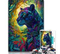 1000 Piece Jigsaw Puzzles for Teenagers Leopard in The Woods 1000 Pieces for Adults,Quiz Game Wall Decoration Unique Birthday And Xmas Gifts 75x50cm