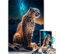 1000 Piece Jigsaw Puzzles for Teenagers Leopard Teenager Puzzles,Toys Educational Games Stress Relieving Unique Birthday And Gifts (size 38x26cm)