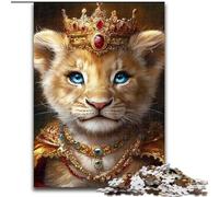 1000 Piece Jigsaw Puzzles for Teenagers Lion Cub King, Educational Toys for Is Ideal As A Gift for The Whole Family for And 14 Years Old (Size 50x75cm)
