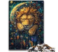 1000 Piece Jigsaw Puzzles for Teenagers Lion Dream Catcher Family Fun Fun at Home Activities, Birthday Present,Travel Gifts, for And 14 Years Old 50x75cm