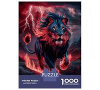 1000 Piece Jigsaw Puzzles for Teenagers Lion Fire Jigsaw for Adults DIY Toys Pattern Assembly Help The Brain Exercise 52x38cm/1000pcs