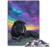 1000 Piece Jigsaw Puzzles for Teenagers Lion on The Grassland for 14+ Unique Challenge Game Family Games Christmas Birthday Gifts 26x38cm