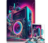 1000 Piece Jigsaw Puzzles for Teenagers Live Music Neon 1000 Piece Jigsaw,Educational Stress Relief Toy Great Gifts And Toys (size 38x26cm)