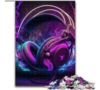 1000 Piece Jigsaw Puzzles for Teenagers Live Music Neon, Learning Educational Is Ideal As A Gift for The Whole Family (Size 26x38cm)