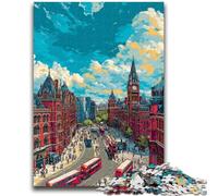 1000 Piece Jigsaw Puzzles for Teenagers London And Paris Cityscapes Adult Jigsaw,Decompressing Intellectual Educational Toy Perfect Decoration (50x75cm)