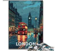 1000 Piece Jigsaw Puzzles for Teenagers London Big Ben, Toys Educational Games Stress Relieving Parent-child Interaction 50x75cm