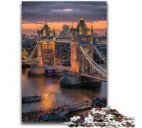 1000 Piece Jigsaw Puzzles for Teenagers London Bridge for And 14 Years And over Impossible Game Christmas Birthday Gift 50x75cm