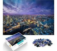 1000 Piece Jigsaw Puzzles for teenagers London UK Cityscape night Analysis and logic 38x52cm Secret Santa Gifts for and Age 14