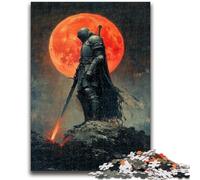 1000 Piece Jigsaw Puzzles for Teenagers Lone Knight Adult Jigsaw,Decompressing Intellectual Educational Toy Perfect Decoration (50x75cm)