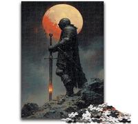 1000 Piece Jigsaw Puzzles for Teenagers Lone Knight Adult Jigsaw,Decompressing Intellectual Educational Toy Perfect Decoration (50x75cm)