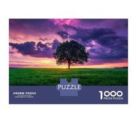 1000 Piece Jigsaw Puzzles for Teenagers Lonely Tree Sunset Adult Puzzles Toy Wall Decor A Work of Art for Birthday, Chrismas 70x50cm/1000pcs