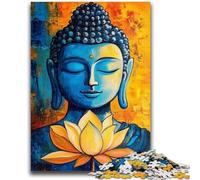 1000 Piece Jigsaw Puzzles for Teenagers Lotus Buddha Puzzles,Educational Games Home Decoration Birthday Present, Gifts, Wall Art (50x75cm)