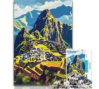 1000 Piece Jigsaw Puzzles for Teenagers Machu Picchu Landscape,Family Entertainment Toys Is Ideal As A Gift for The Whole Family (38x26cm)