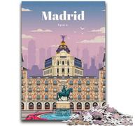 1000 Piece Jigsaw Puzzles for Teenagers Madrid 1000 Pieces for Teenagers,Secret Santa Gifts for Age 14 Years Up (26x38cm)