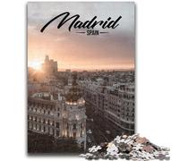 1000 Piece Jigsaw Puzzles for Teenagers Madrid 1000 Pieces for Teenagers,Secret Santa Gifts for Age 14 Years Up (50x75cm)