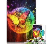 1000 Piece Jigsaw Puzzles for Teenagers Magic Butterfly 1000 Piece Puzzle,for Educational Game Challenge Toy Deal As Gifts for The Whole Family (size 38x26cm)