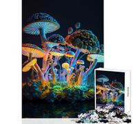 1000 Piece Jigsaw Puzzles for Teenagers Magic Mushrooms Educational Toy Great Gifts And Toys Relaxing Games Help The Brain Exercise Size 38x26cm