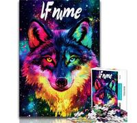 1000 Piece Jigsaw Puzzles for Teenagers Majestic Wolf Teenager Puzzles,Quiz Game for Is Ideal As A Gift for The Whole Family (size 38x26cm)