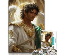 1000 Piece Jigsaw Puzzles for Teenagers Male Angel Adult Puzzles,Stress Reliever Staycation Kill Time Wishlist with Santa Claus (size 75x50cm)